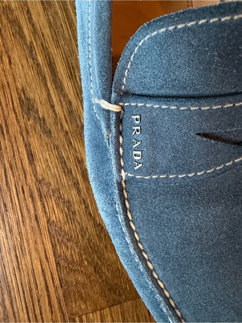 Prada Men’s Blue Suede Drivers - Picture 2 of 9